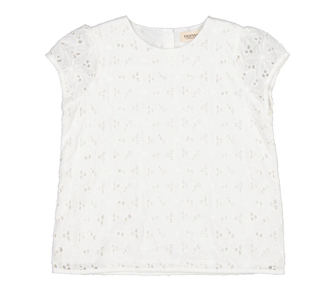 Tussa Broderie Anglaise Top, Cloud