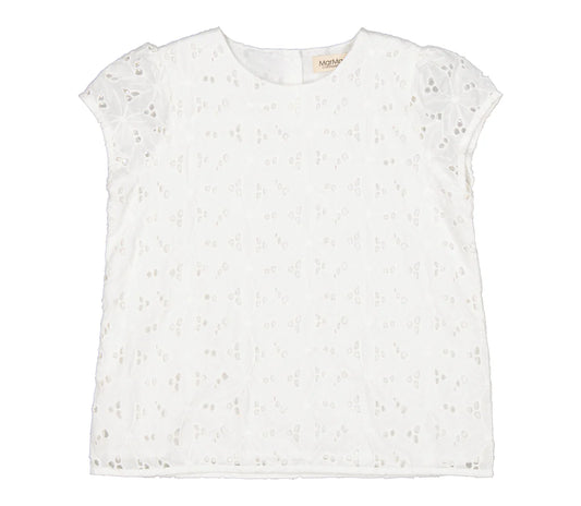 Tussa Broderie Anglaise Top, Cloud