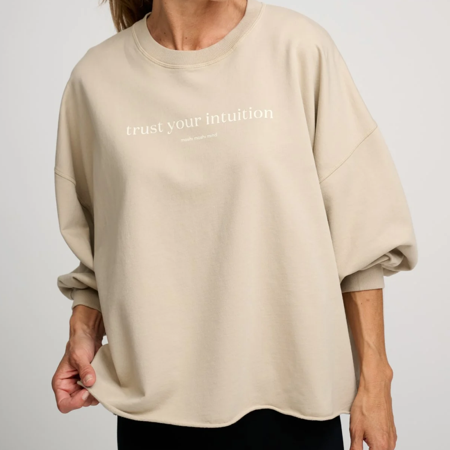 Mantra Sweat, Pure Beige