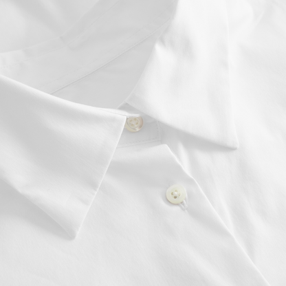 Ellis Shirt Fancy Poplin, White