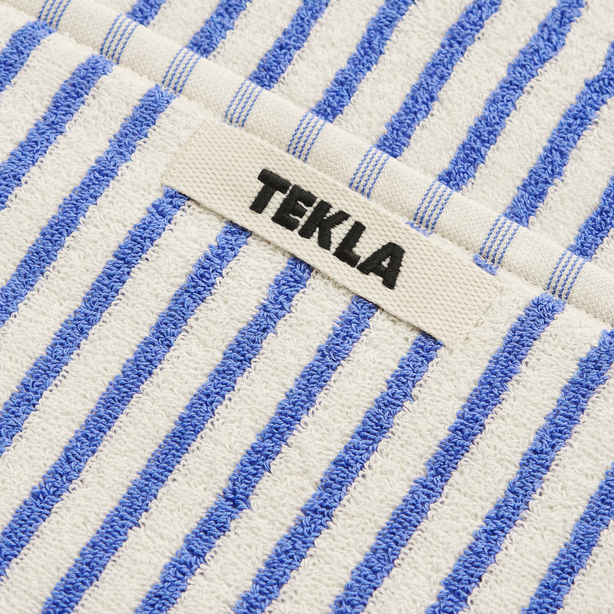 Terry Towel, Coastal Blue Stripes