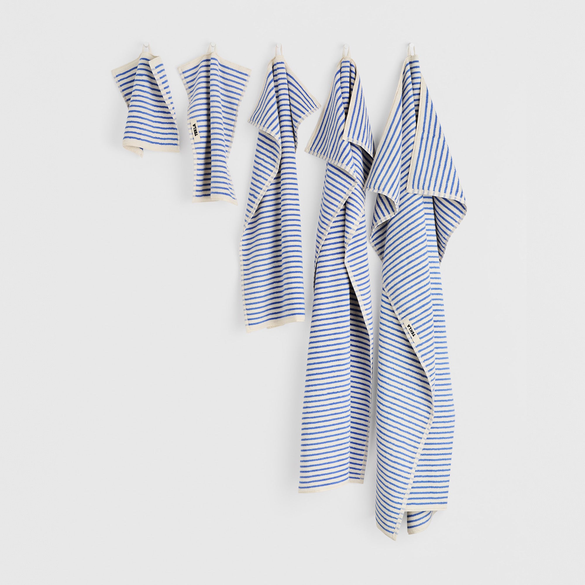 Terry Towel, Coastal Blue Stripes