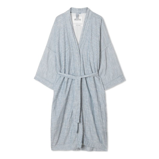 Bathrobe Striped, Indigo