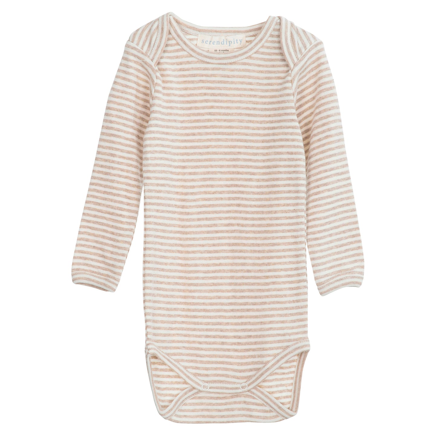 Baby Body Stripe, Oat/Offwhite