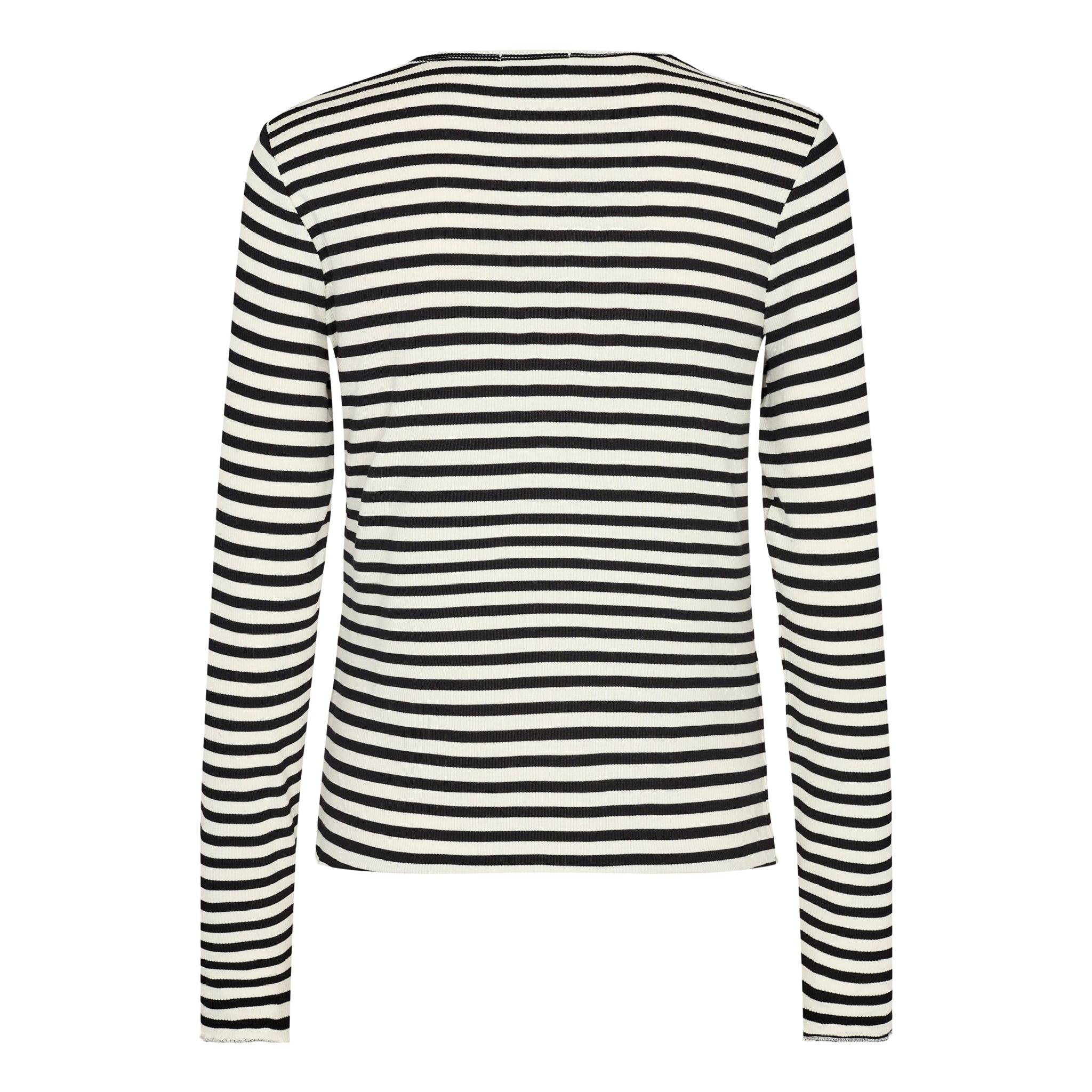 Ika Long Sleeve Blouse, Off White/Black 