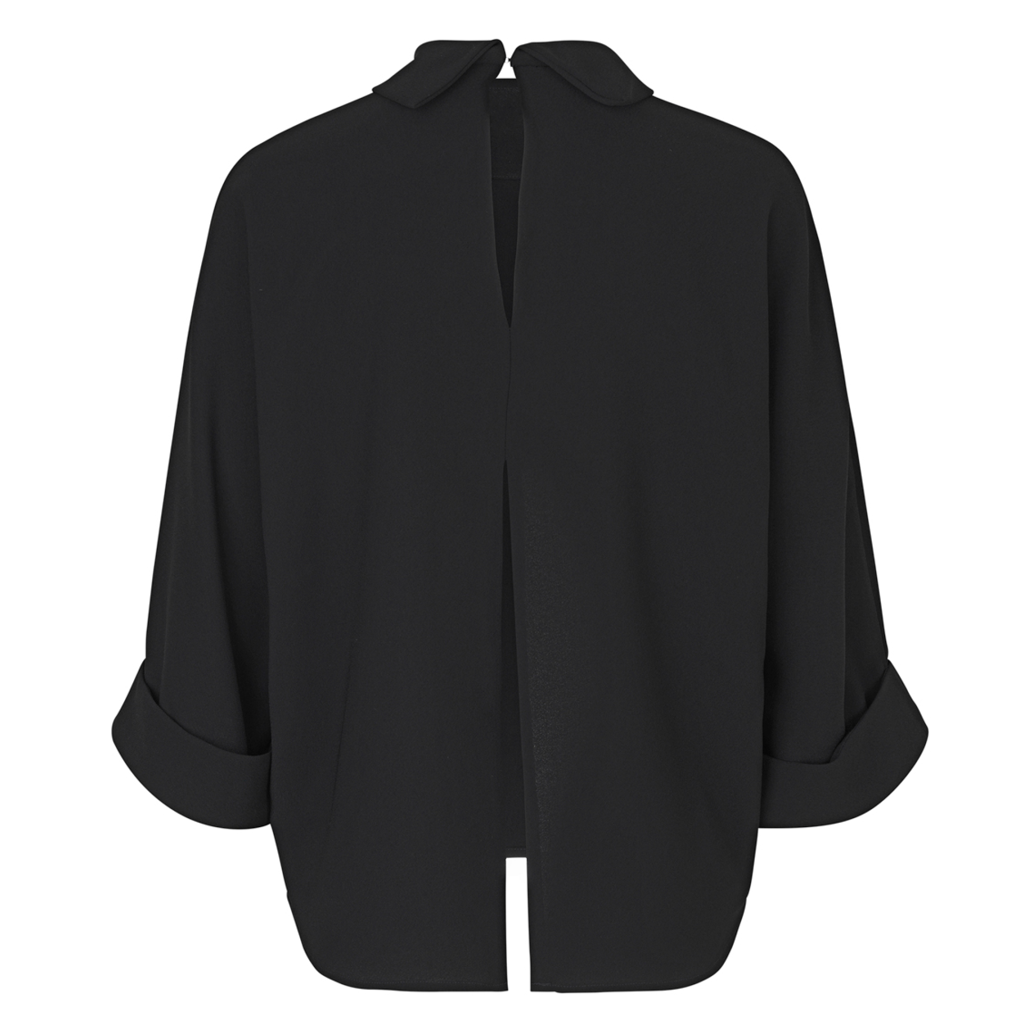 Bailee Crepe Georgette Top, Black