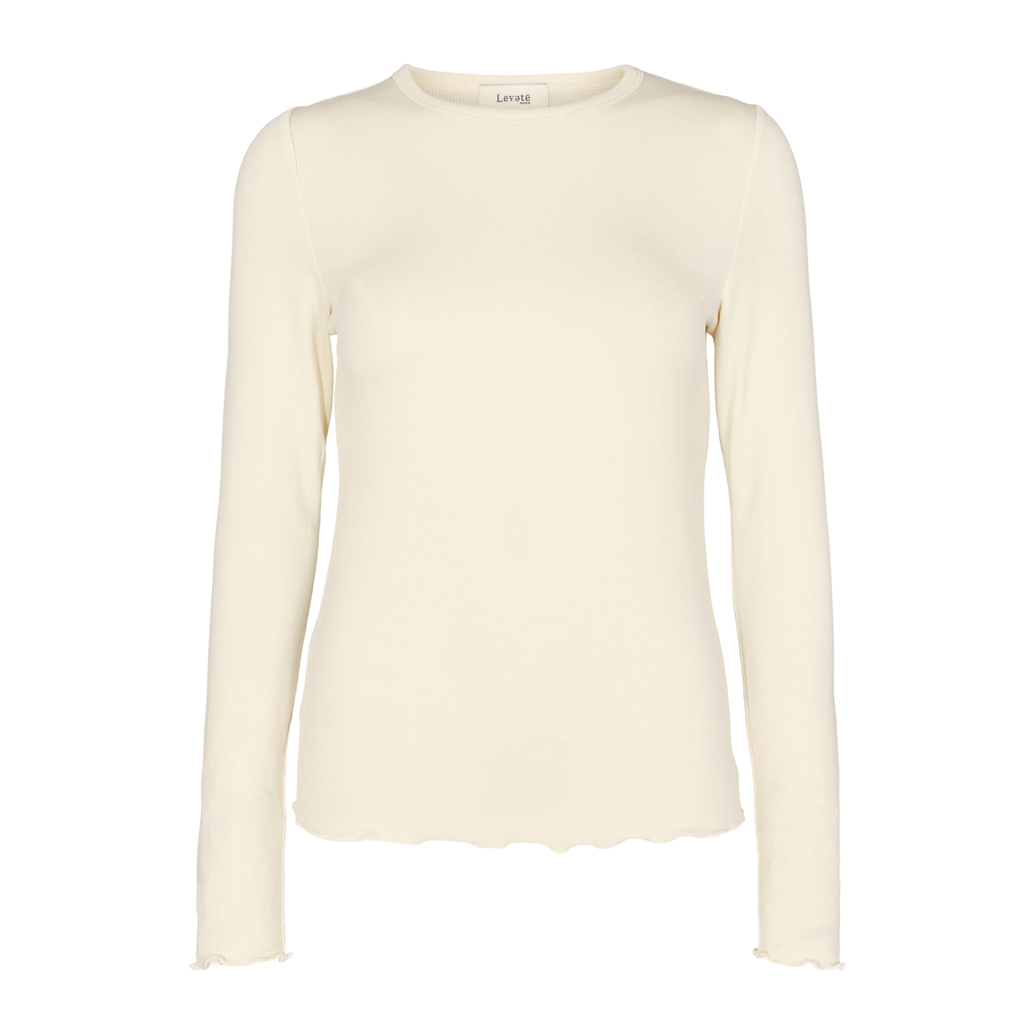 Ika 4 Langærmet Bluse, Creme