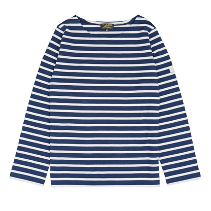 Tilda Long Sleeve, Navy/Off-White