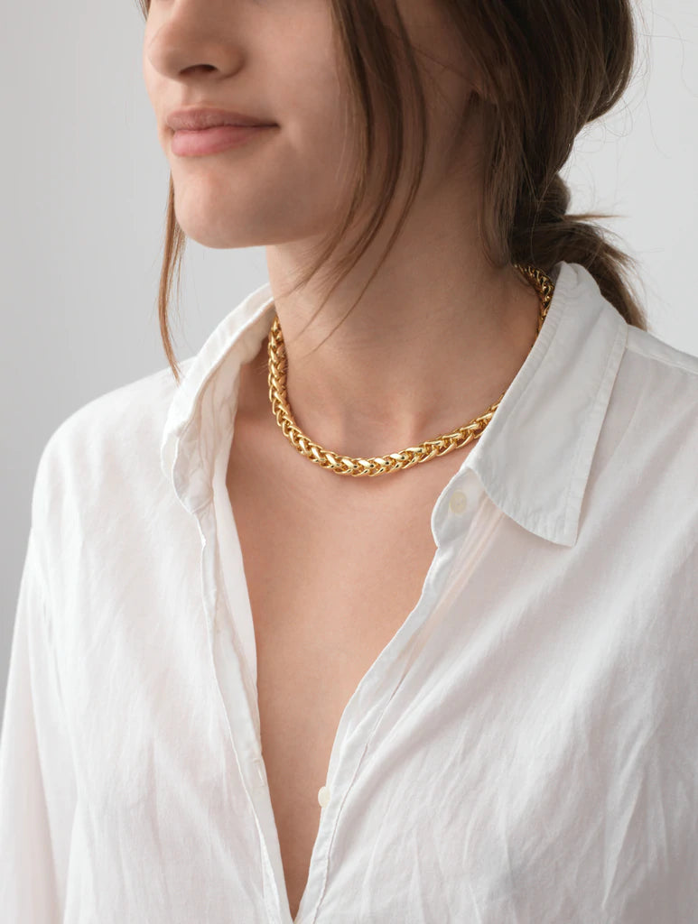Liquid Necklace, Gold Plated